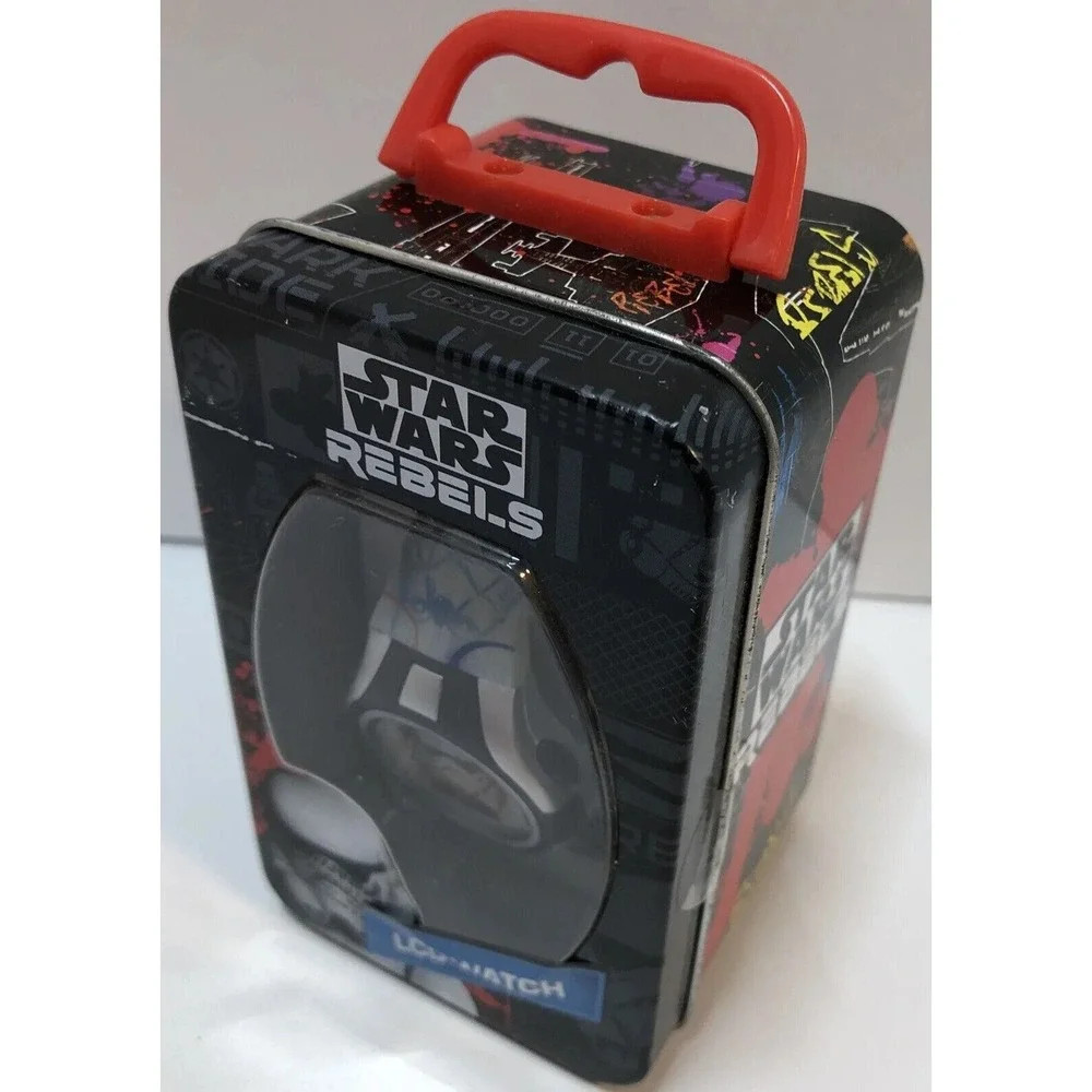 Star Wars Watch LCD Stormtrooper White w/Collector Tin by MZ Berger Co‎